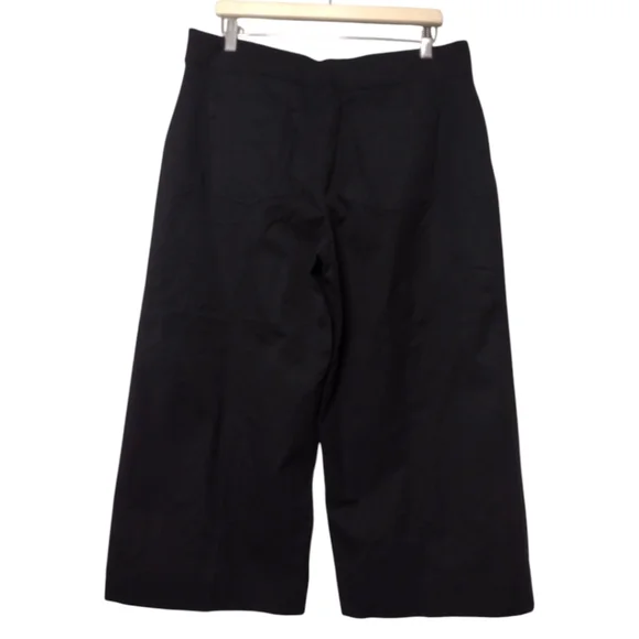 Spanx On The Go Wide Leg Cropped Pants Petite Classic Black NWT - Picture 4 of 10